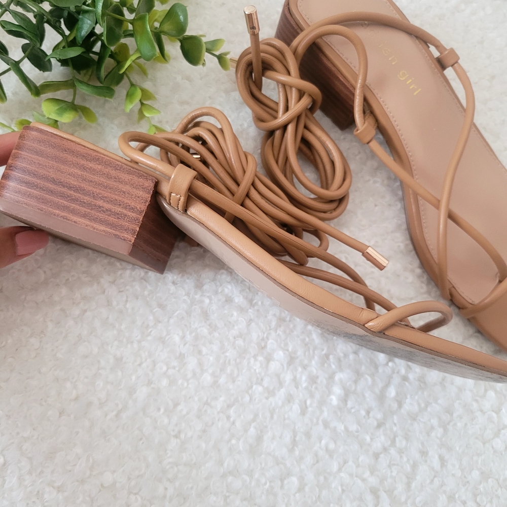 Madden Girl Tan Strappy Sandals